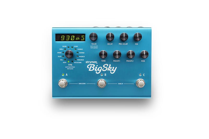 Strymon BigSky Reverberator Multi-Reverb Effects Pedal