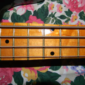 Hondo  Hondo II Bass '70's  1975? Red/Maple/Tort  w/ Modded Neck image 7
