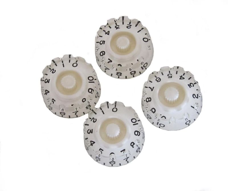 *NEW 4 CONTROL KNOBS for Gibson Les Paul 6mm Shaft Push On Reverb