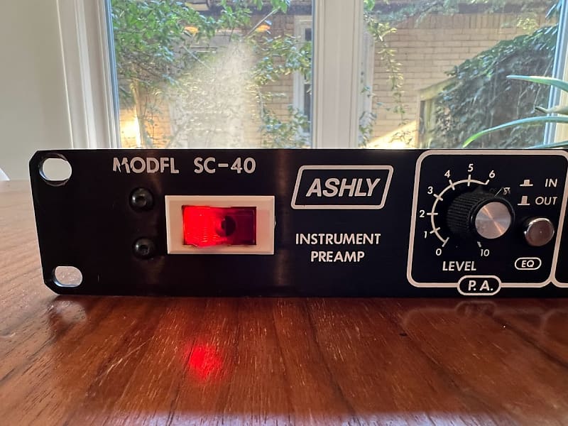 Ashly SC40 Preamp, Geddy Lee Preamp, Black 1980