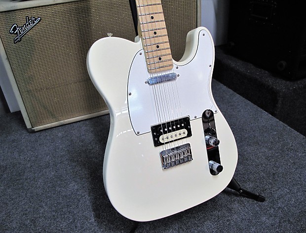 Fender USA Professional Standard Telecaster HS 2015 Olympic White w Maple Fretboard