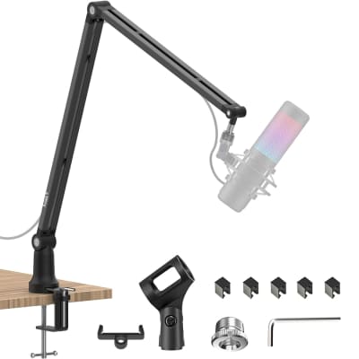 FIFINE T683 USB Microphone Kit – Condenser Mic with Arm Stand Mute