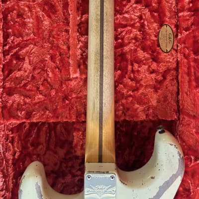 Fender CS Masterbuilt Greg Fessler MVP '69 Super Heavy Relic Stratocaster 2022 - Super Heavy Relic Vintage White image 9