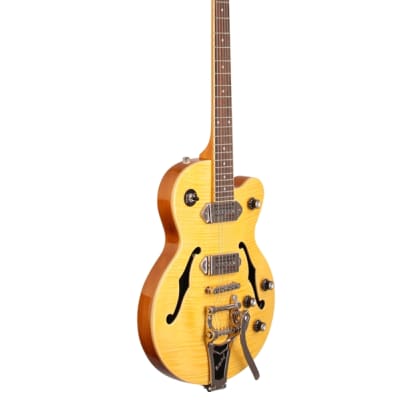 Epiphone Wildkat Electric Guitar with Bigsby Tremolo Antique Natural image 8
