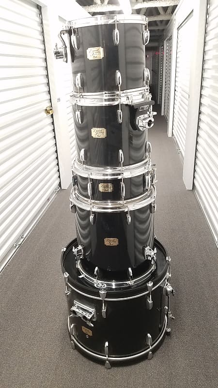 Pearl EXL725	Export EXL 12 / 13 / 16 / 22 / 14x5.5" 5pc Drum Set with Hardware, Pedal 2014 - 2020 Bl image 1