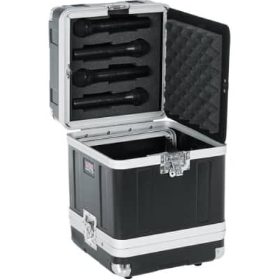 Gator ATA Molded Case for 4 Complete Wireless Mic Systems; half rack GM-4WR image 4