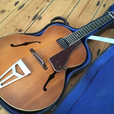 1940s Abbott Victor Burlington III Archtop Guitar - Made in England + Case Bild 2