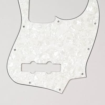 Pickguard For Fender Mexican Jazz Bass, PARCHMENT PEARLOID image 1
