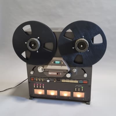 The Tascam 34-B 1?4 4 track reel to reel recorder improved on the model 34  from 1983. It was released either in 1986, or…