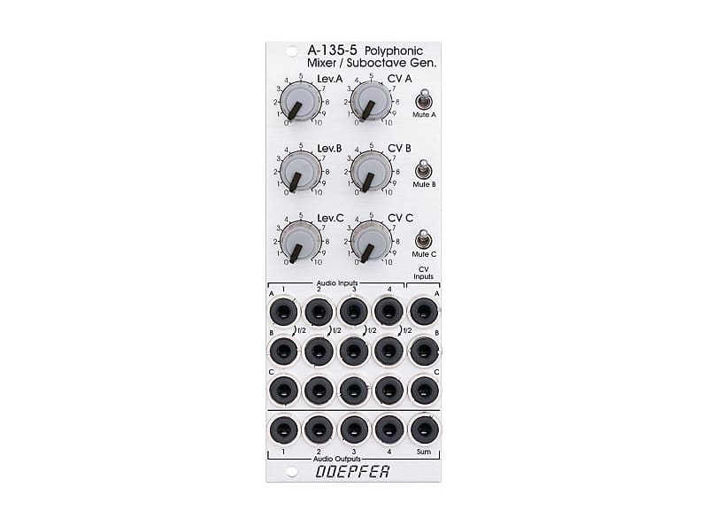 Doepfer A-135-5 Polyphonic Mixer + Suboctave Generator image 1
