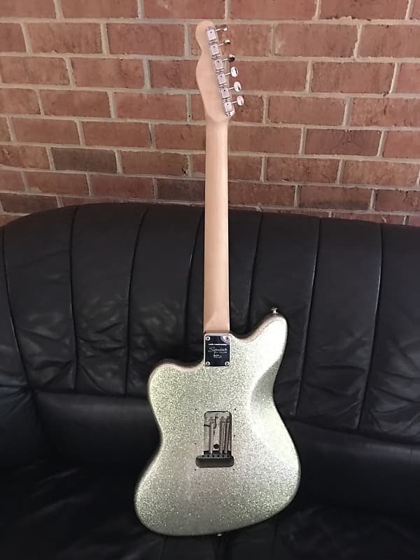 Squier Jagmaster/Telemaster 25.5 scale Silver Sparkle | Reverb