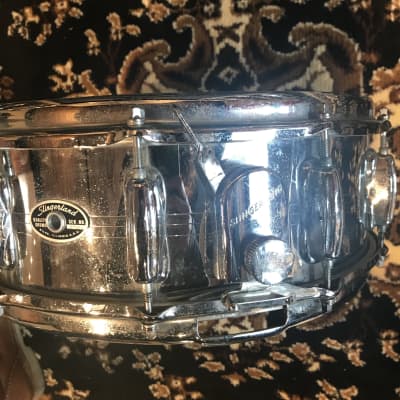 Used Slingerland Chrome Over Brass Snare Drum 5.5x14 image 7