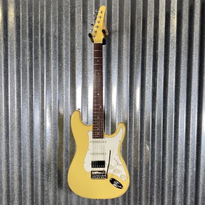 Musi Capricorn Classic HSS Stratocaster Yellow Guitar #0116 Used image 2