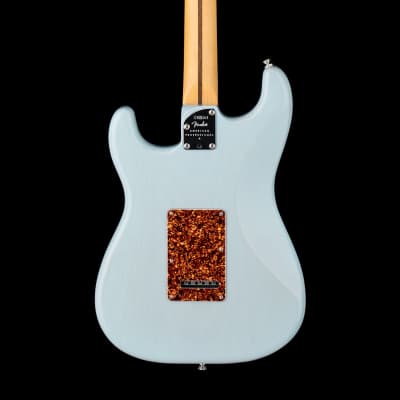 Fender Limited Edition American Professional II Stratocaster Thinline - Transparent Daphne Blue #08383 image 4