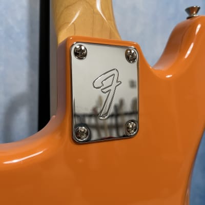 2021 Fender Japan Traditional II 60s Competition Mustang Capri Orange W/ Matching Headstock image 14