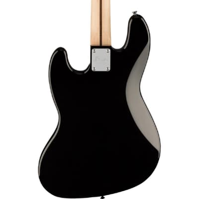 Squier Affinity Series Jazz Bass Maple Fingerboard, Black Pickguard, Black image 2