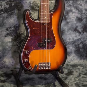 1996 Fender 50th Anniversary Precision Bass 3 Tone Sunburst Left Handed Lefty image 12