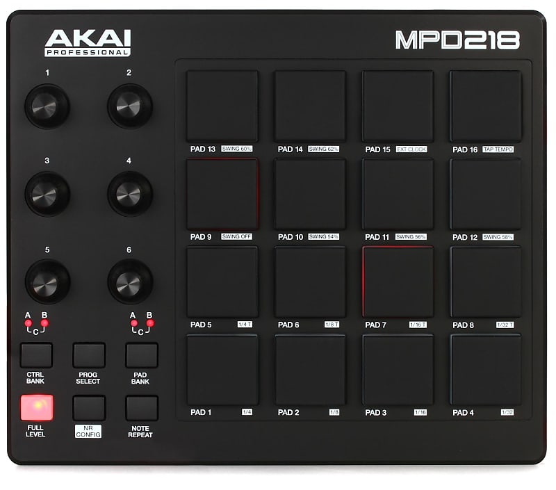 Akai Professional MPD218 16-Pad MIDI Pad Controller image 1