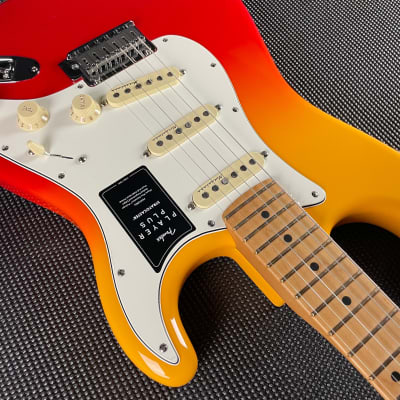 Fender Player Plus Stratocaster, Maple Fingerboard- Tequila Sunrise (MX22048334) image 4