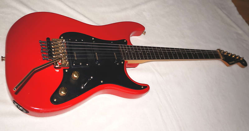 Fernandes Stratocaster / Strat FST-55 Red Floyd Rose The Function