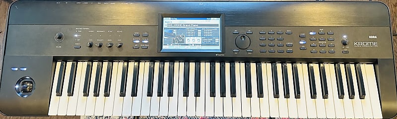 Korg KROME 61-Key Synthesizer Workstation 2010s - Black image 1