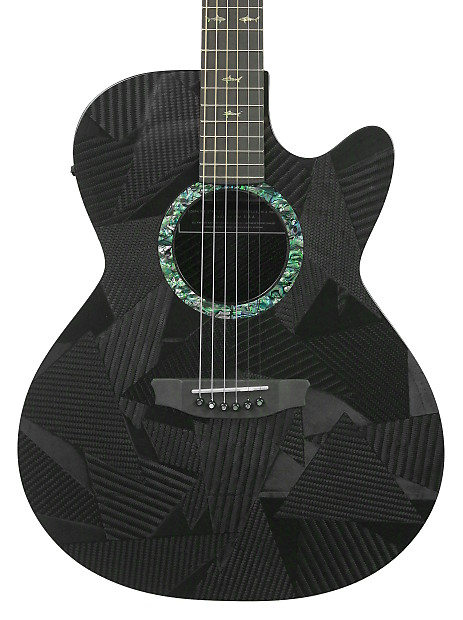 RainSong BI-WS1000N2 Black Ice Series Graphite Top w/ Electronics Clear Carbon High Gloss image 1