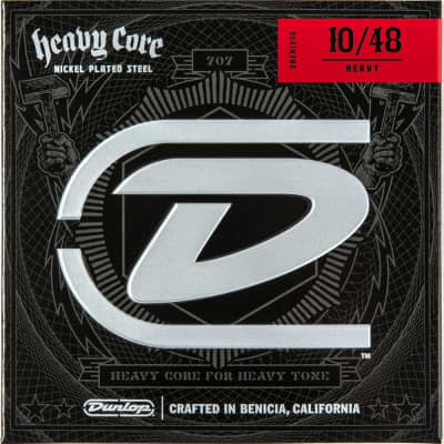 Dunlop DHCN1048 Heavy Core Nickel Plated Steel Electric Strings Heavy (10-48) image 1