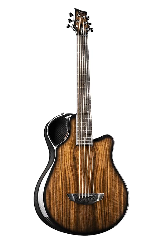 Emerald X7 Carbon Fiber Parlor Travel Guitar Reverb