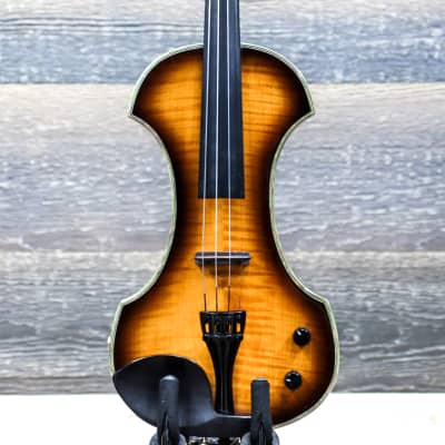 Fender FV-3 Deluxe Electric Violin Solid Flame Maple Sunburst Electric Violin w/Case for sale