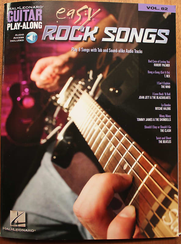 Easy Rock Songs Guitar Play-Along Volume 82 Guitar TAB Songbook image 1