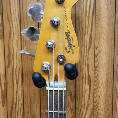 Fender Squier Classic Vibe 60's Sunburst Precision P Bass Guitar w/ Fender Hard Case image 4