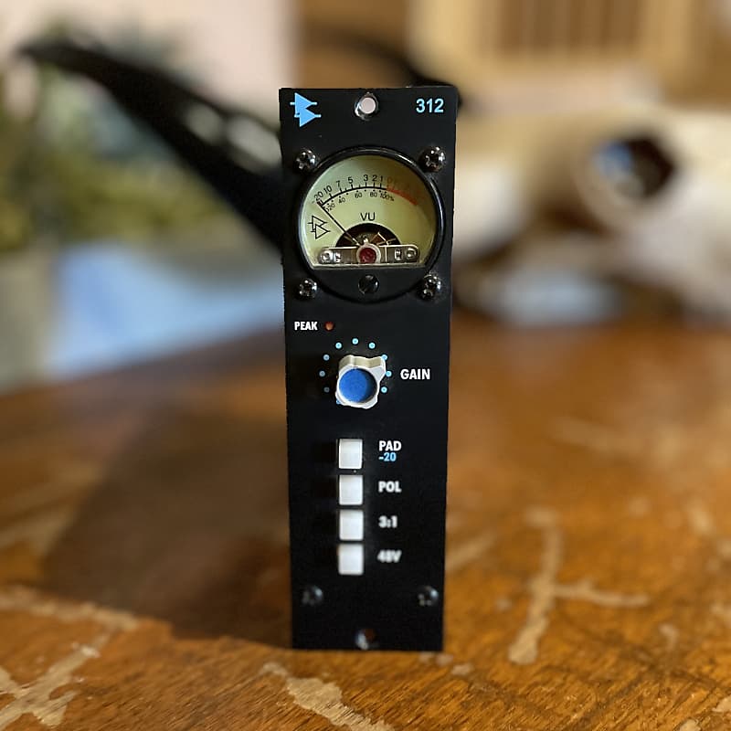 API 312 500 Series Mic Preamp Module 2020 - Present - Black image 1