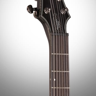 Schecter Hellraiser Hybrid C-7 Electric Guitar, 7-String, Transparent Black Burst image 7