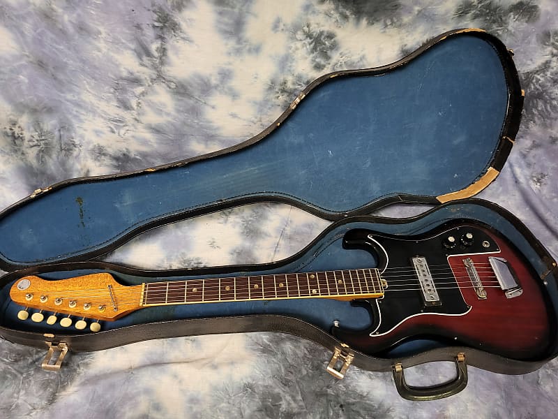 Vintage 1968 Decca DMI 199 Teisco Kawai Guyatone Redburst