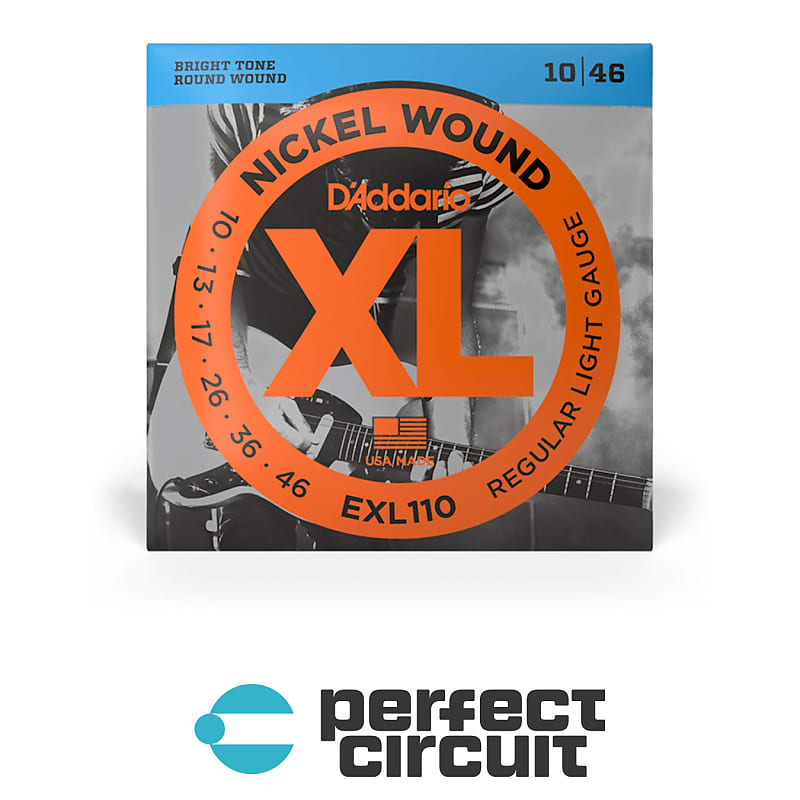 D'Addario EXL110-3D XL 10-46 Regular Light Nickel Electric Guitar