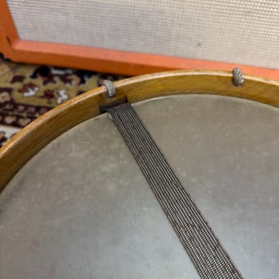 Antique Vintage 1930s 1940s Gretsch Round Badge Rope Tension Marching Snare Drum image 8