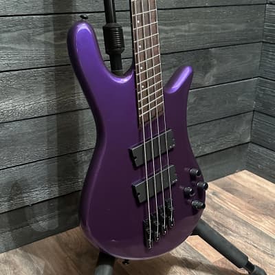 Spector NS Dimension 4 String HP Multi Scale Electric Bass Guitar Plum Crazy B Stock image 2