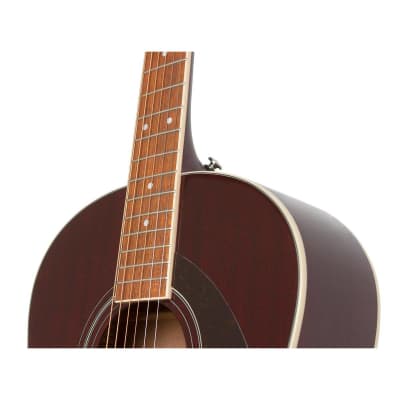 Epiphone AJ-220S Advanced Jumbo Acoustic Guitar (Mahogany Burst) image 5