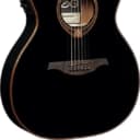 LAG Tramontane T118ASCE-BLK Auditorium Slim Cutaway Acoustic-Electric Guitar. Black