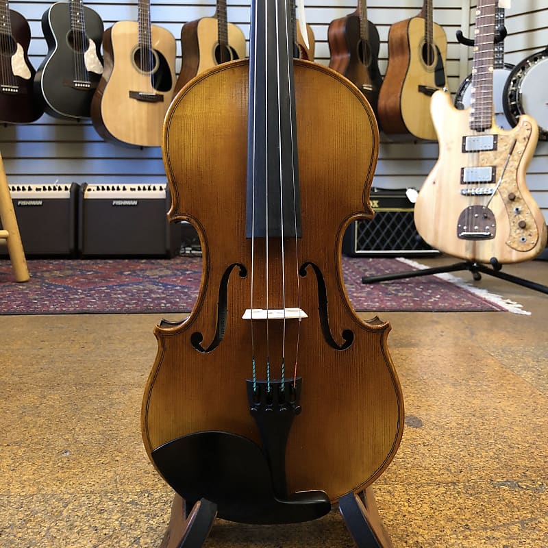 Hoshaw 4/4 Spruce/Flamed Maple Violin Outfit Early 2010s Reverb