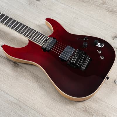 Schecter SLS Elite C-1 FR-S Guitar, Ebony Fretboard, Sustainiac, Blood Burst image 1