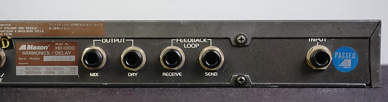 専用 Maxon HD1000 Maxon Harmonics / Delay HD1000 80's Vintage 1U Rack Effects