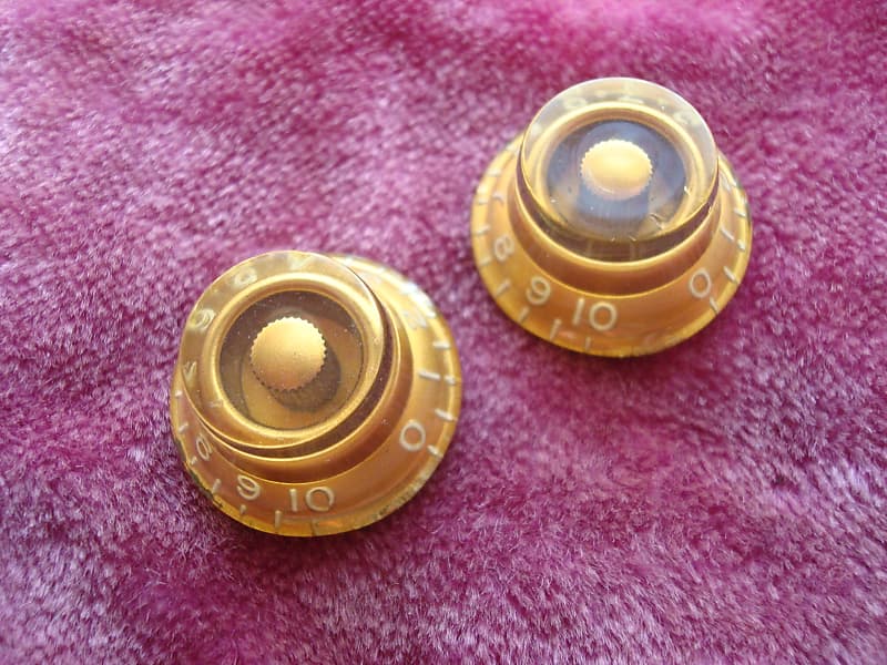 Vintage 1959 Gibson Les Paul Burst Knobs Gold 1958 Reverb UK