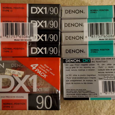 13 Denon DX1 90 Cassette Tapes New Sealed FREE SHIP BO