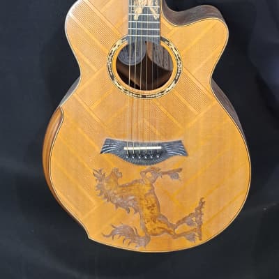Blueberry NEW IN STOCK Handmade Acoustic Guitar Grand Concert Unicorns for sale