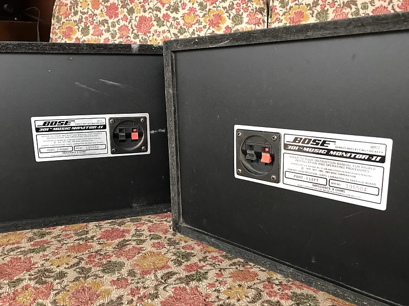 Vintage Bose 301 Music Monitor II Direct/Reflecting Speakers | Reverb