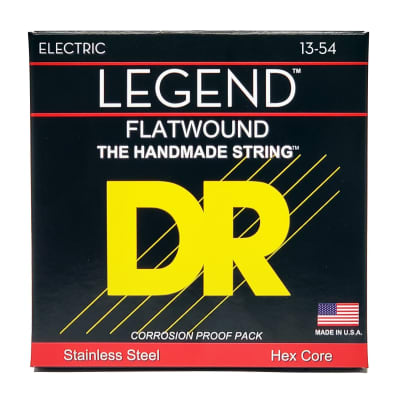 DR  FL-13 Legend Flat Wound Electric Guitar Strings gauges 13-54 image 3