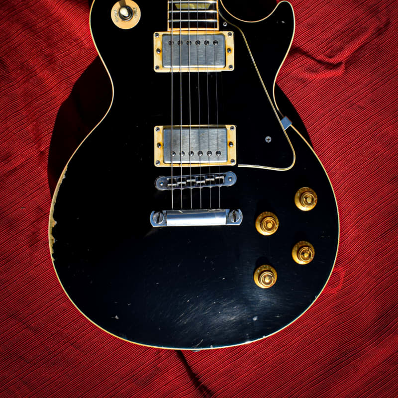 Dax&Co. Heavy Aged Gibson Les Paul Black Lacquer Relic W/ Case & COA!