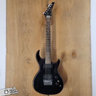 Memphis S-Style Electric Guitar Black Used Bild 2