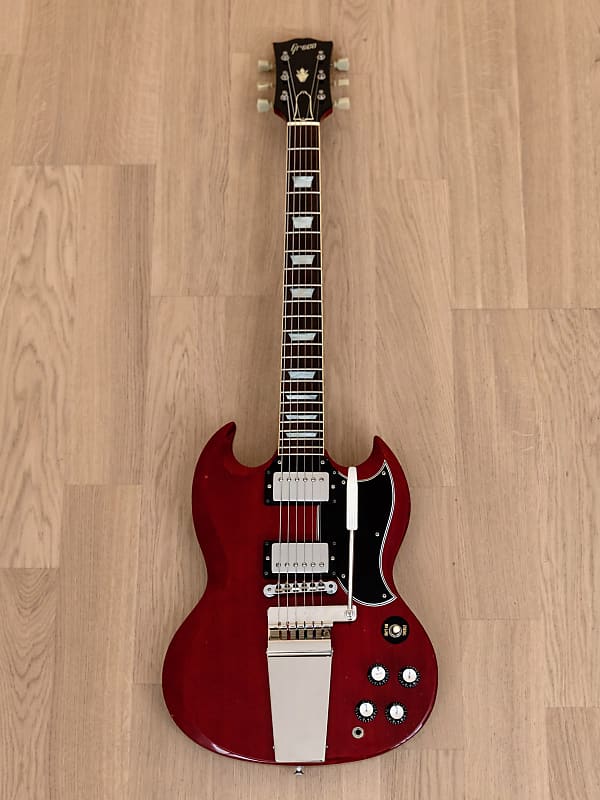 1980 Greco SS700 Vintage Electric Guitar Cherry w/ Long Frame Vibrola &  Case, Japan Fujigen